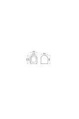 VitrA 85-003-009 Duroplast Yavaş Kapanır Klozet Kapağı Teşhir