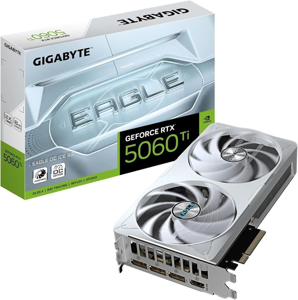 Gigabyte RTX 5060 TI Eagle OC Ice 8G GV-N506TEAGLEOC ICE-8GD 128 Bit GDDR7 8 GB Ekran Kartı