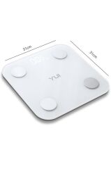 Yui KB12 Plus Şarjlı Yağ Ölçer Fonksiyonlu Akıllı Bluetooth Tartı Teşhir