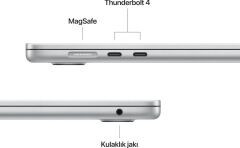 MacBook Air M4 16 GB 512 GB SSD 15.3'' MW1H3TU/A Gümüş Outlet (Açıklamayı Okuyunuz)