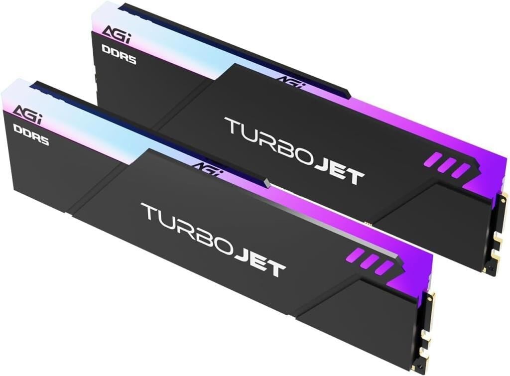 Agi Turbojet UD858 Rgb 32 Gb 16x2 DDR5 6000 Mhz CL 30 Siyah