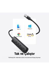 Ugreen 4 Portlu 5Gbps USB 3.0 Çoklayıcı HUB Adaptör 25 CM