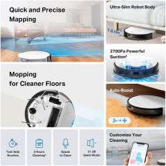 TP-Link Tapo RV20 Mop Akıllı Robot Süpürge Outlet