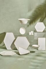 Karaca Red Carpet Collection Stream Bone Geo 59 Parça 12 Kişilik Yemek Takımı Gold Outlet