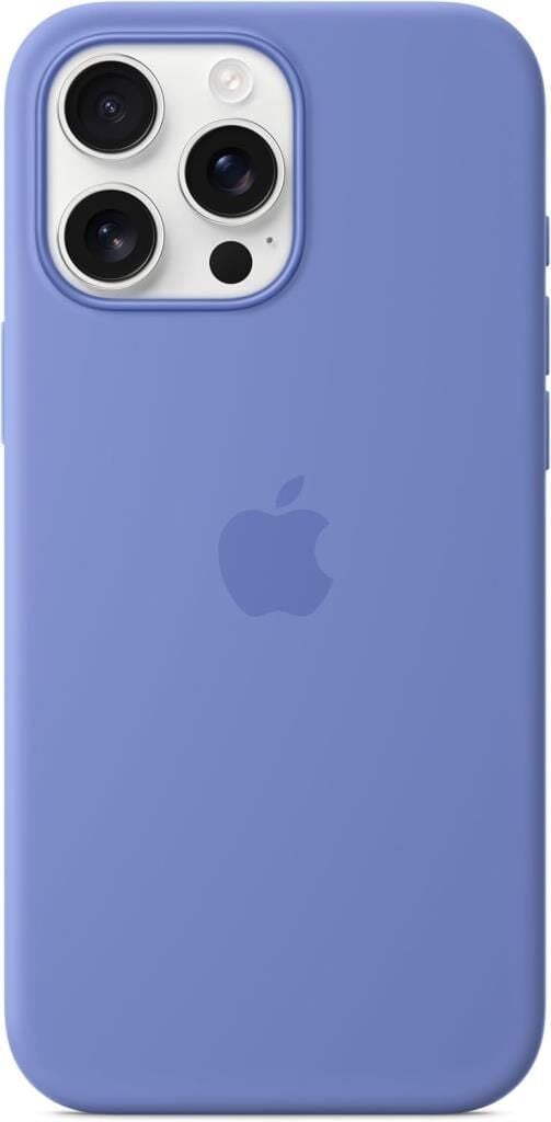 iPhone 16 Pro Max için MagSafe özellikli Silikon Kılıf Mor Menekşe