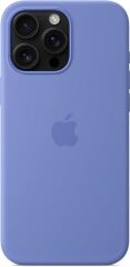 iPhone 16 Pro Max için MagSafe özellikli Silikon Kılıf Mor Menekşe