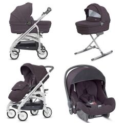 Inglesina Trilogy Tek El Tek Hamle ile Katlanıp Açılan Çift Yön Bebek Arabası - Marron Glace Outlet