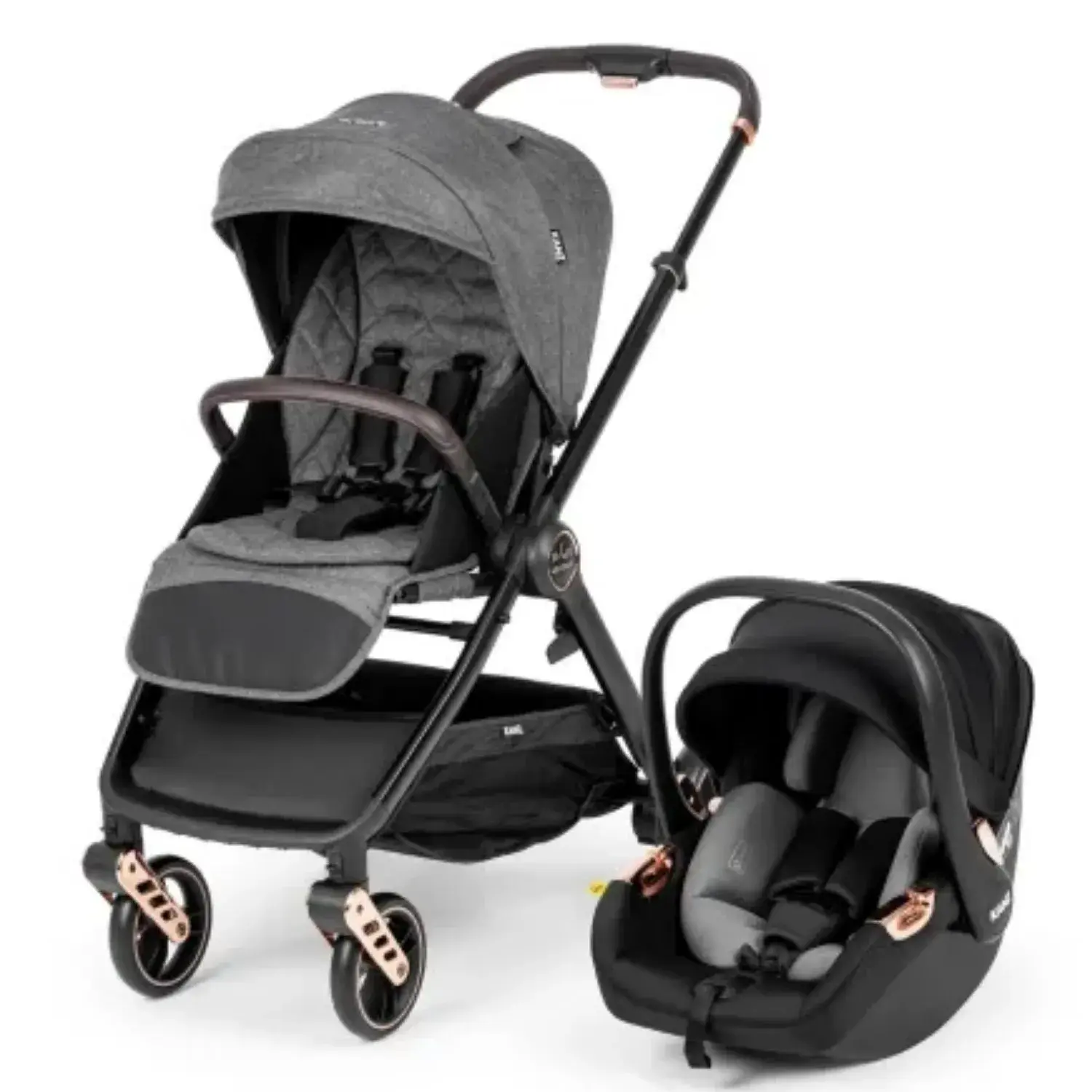Kanz X-Go Ultimate Rose Gold-Gri Travel Sistem Bebek Arabası Outlet