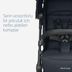 Maxi-Cosi Lara2 Ultra Kompakt Otomatik Katlanan Kabin Boy Seyahat Sistem Olabilen Bebek Arabası Essential Graphite Outlet