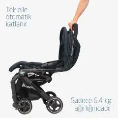 Maxi-Cosi Lara2 Ultra Kompakt Otomatik Katlanan Kabin Boy Seyahat Sistem Olabilen Bebek Arabası Essential Graphite Outlet