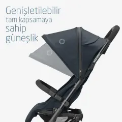 Maxi-Cosi Lara2 Ultra Kompakt Otomatik Katlanan Kabin Boy Seyahat Sistem Olabilen Bebek Arabası Essential Graphite Outlet