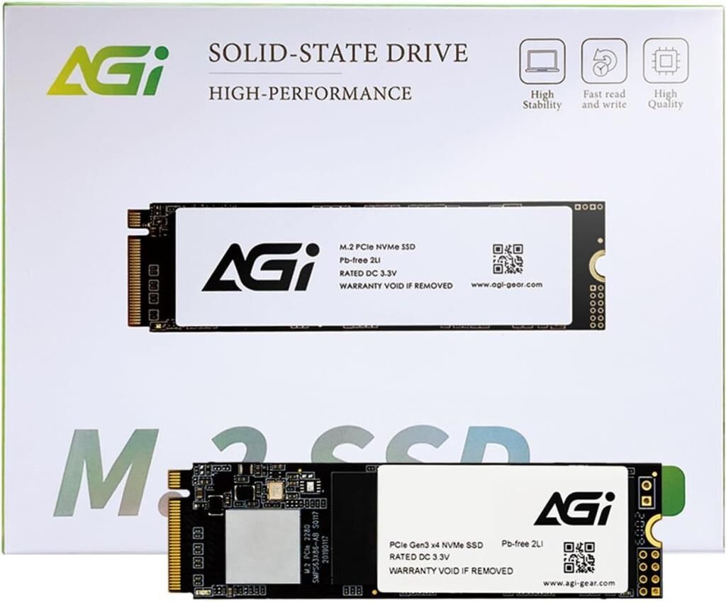 Agi AGI512GIMAI298-CB PCI-Express 3.0 512 GB M.2 SSD