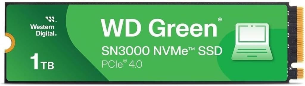 Western Digital Green SN3000 WDS100T4G0E PCI-Express 4.0 1 TB M.2 SSD