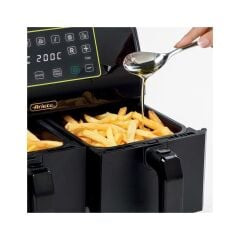 Ariete Airy Fryer Dual 4623 Çift Hazneli XXL 8 lt Yağsız Fritöz (Teşhir & Outlet)