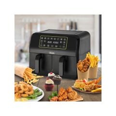 Ariete Airy Fryer Dual 4623 Çift Hazneli XXL 8 lt Yağsız Fritöz (Teşhir & Outlet)