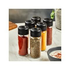 Golden Rod 6'lı Cam Baharatlık Set