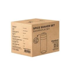 Golden Rod 6'lı Cam Baharatlık Set
