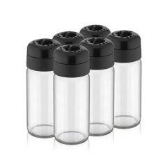 Golden Rod 6'lı Cam Baharatlık Set