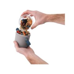 Berghoff Leo İki Bölmeli Yemek Kabı Gri (Teşhir & Outlet)