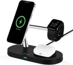 Ttec 2KS26S AirCharger Quattro M MagSafe Uyumlu 4in1 Siyah Kablosuz Şarj Aleti Outlet