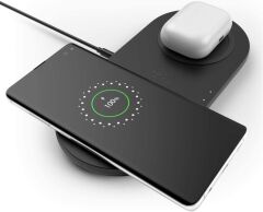 Belkin WIZ002VF Dual 10 W Kablosuz Şarj Cihazı Siyah Teşhir