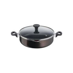 Tefal Titanyum 1X EarlyPlus Difüzyon Tabanlı Kısa Tencere 28cm (Teşhir & Outlet)