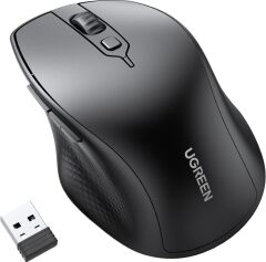 UGREEN Kablosuz Ergonomik Fare, USB Alıcılı 2.4GHz 4000 DPI Sessiz İnce Kablosuz Bluetooth Fare, Tablet,PC,Dizüstü Bilgisayar ile Uyumlu - Teşhir