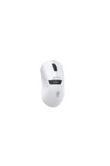 Throne Raito RefleX 26000 Dpi Pixart PAW 3395 OLED Ekran & Makro Yazılım PTFE Kaplama 59gr RGB Kablosuz Gaming Mouse (2.4Ghz + BT + Type-C) - Beyaz Teşhir