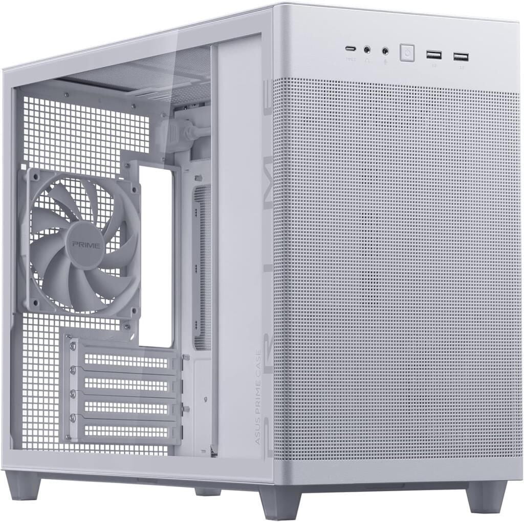Asus Prime AP201 1 Fanlı Beyaz mATX Bilgisayar Kasası Outlet