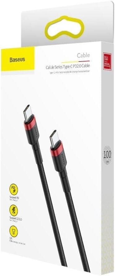 Baseus Cafule, 20 W 3.0 A USB-C & USB-C Hızlı Şarj &