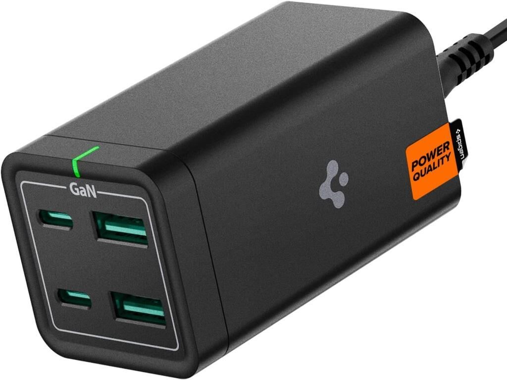 Spigen ArcDock 65 W 4 Port PD 3.0 Hızlı Şarj Adaptörü Teşhir