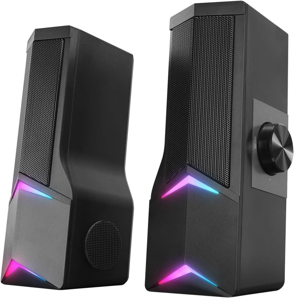 Rampage Elegant X10 2.0 Bluetoothlu Rms 3W*2 RGB Işıklı Multimedia Usb 5V 45dB Gaming Oyuncu Speaker