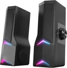 Rampage Elegant X10 2.0 Bluetoothlu Rms 3W*2 RGB Işıklı Multimedia Usb 5V 45dB Gaming Oyuncu Speaker