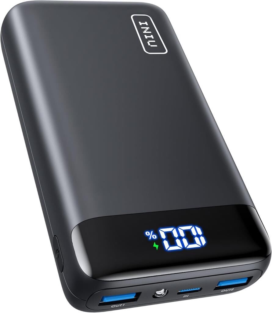 INIU 20W PD3.0 QC4.0 Hızlı Şarj LED Ekran 20000 mAh Taşınabilir Şarj 3A Çıkışlar El Feneri Telefon Pil iPhone Samsung Xiaomi Hu