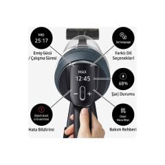 Samsung Jet 85 Complete Şarjlı Dikey Süpürge VS20C8524TB/TR | Yenilenmiş Ürün