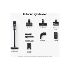 Samsung Jet 85 Complete Şarjlı Dikey Süpürge VS20C8524TB/TR | Yenilenmiş Ürün