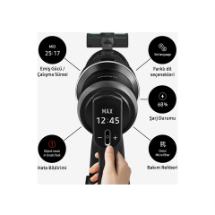 Samsung Bespoke Jet AI Elite Extra Dikey Süpürge VS25C9779QK/TR | Yenilenmiş Ürün