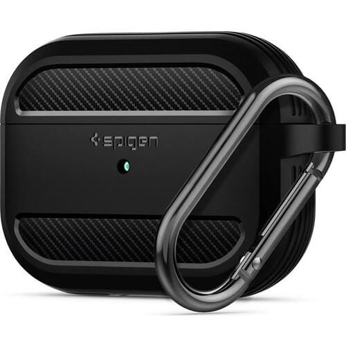 Spigen Apple AirPods Pro Kılıf Rugged Armor Matte Black- ASD00540