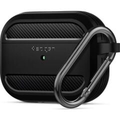 Spigen Apple AirPods Pro Kılıf Rugged Armor Matte Black- ASD00540