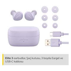 Jabra Elite 3 TWS Lila Kulak İçi Bluetooth Kulaklık - TEŞHİR