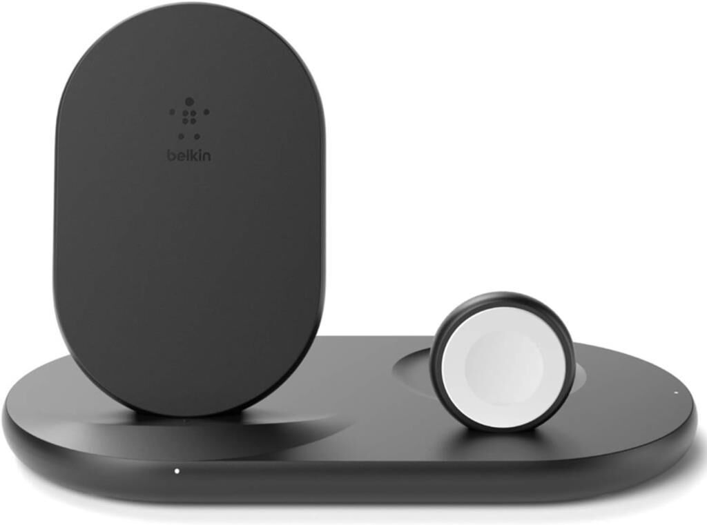 Belkin WIZ001VFBK Siyah 3in1 Kablosuz Şarj Aleti Teşhir