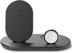 Belkin WIZ001VFBK Siyah 3in1 Kablosuz Şarj Aleti Teşhir