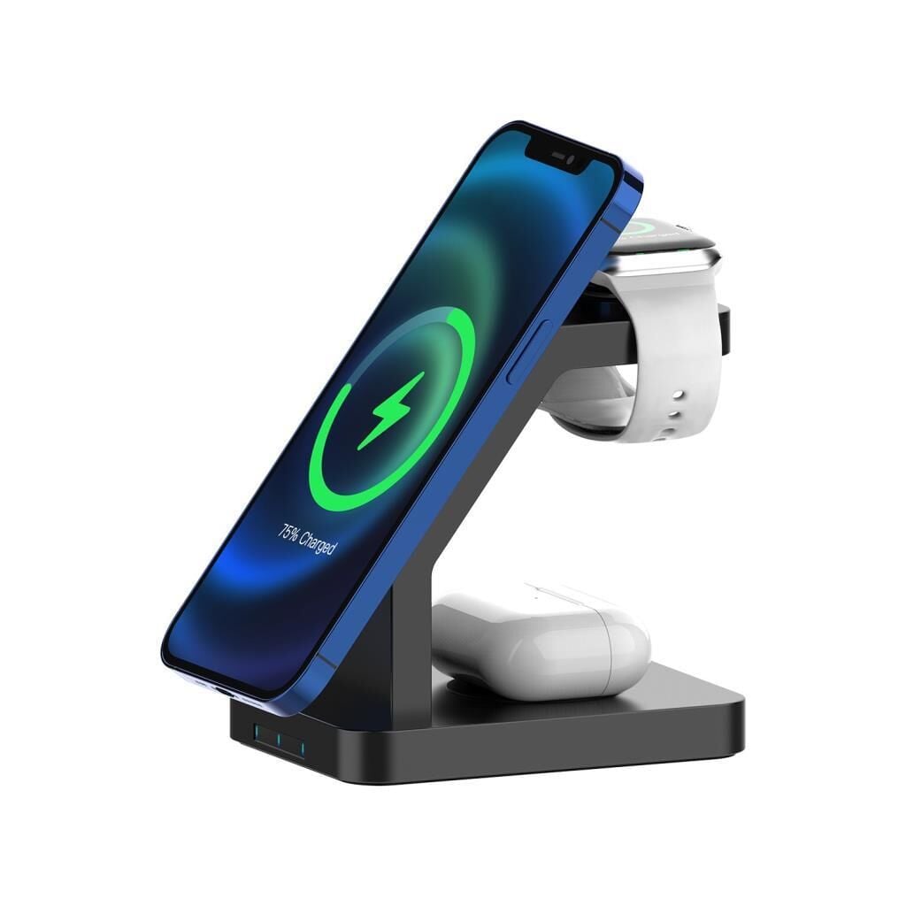 Buff BL34 3in1 15 W MagSafe Masaüstü Kablosuz Şarj Cihazı Teşhir