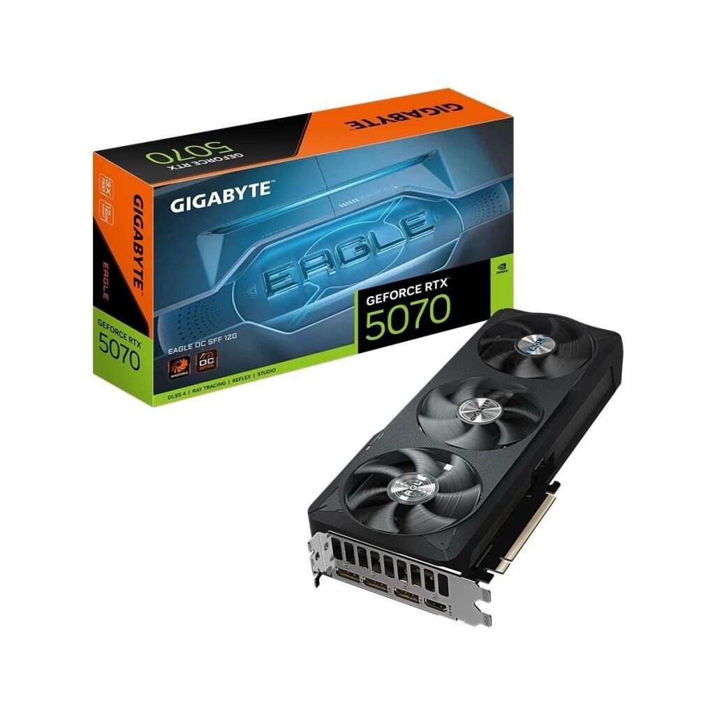 Gigabyte RTX 5070 Eagle OC SFF 12G GV-N5070EAGLE OC-12GD 192 Bit GDDR7 12 GB Ekran Kartı