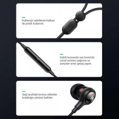 Ugreen 3.5mm Mikrofonlu Kulakiçi Kablolu Kulaklık