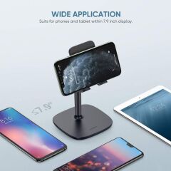 Ugreen Alüminyum Masaüstü Telefon Standı Siyah - TESHİR