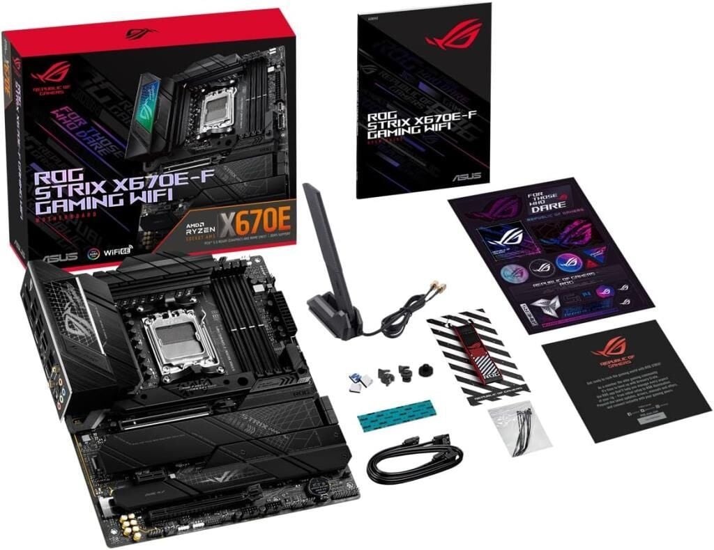 Asus Rog Strix X670E-F Gaming Wi-Fi AMD AM5 DDR5 ATX Anakart Teşhir