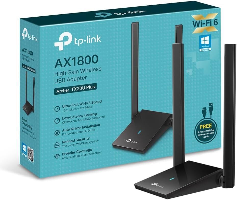 TP-Link Archer TX20U Plus 1800 Mbps Kablosuz Ağ Adaptörü-TEŞHİR
