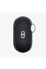 Spigen AirPods Pro (2.Nesil) Kılıf, Spigen Silicone Fit + Strap (Askı İpi) Black Outlet