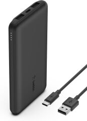 Belkin USB-C Taşınabilir Powerbank, 10000 mAh, 1 USB C Bağlantı Noktası ve 15W'a kadar 2 USB A Bağlantı Noktası, iPhone 14 Pro/14 Pro Max/13, AirPods, iPad, Galaxy S21/Ultra Uyumlu - Siyah Outlet